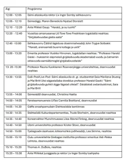 HG seminaraprogramma